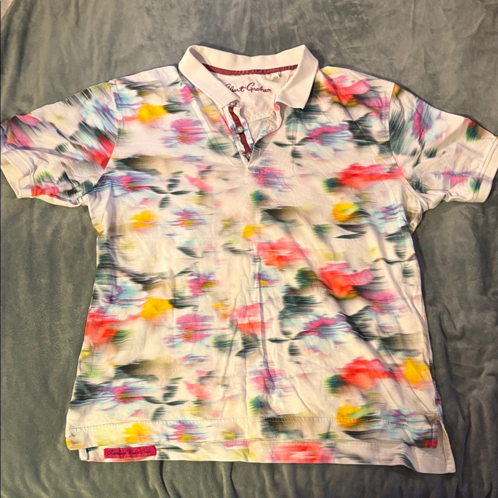 Robert Graham Multicolor Floral Polo Shirt
